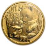 Золотая инвестиционная монета «китайская Панда»